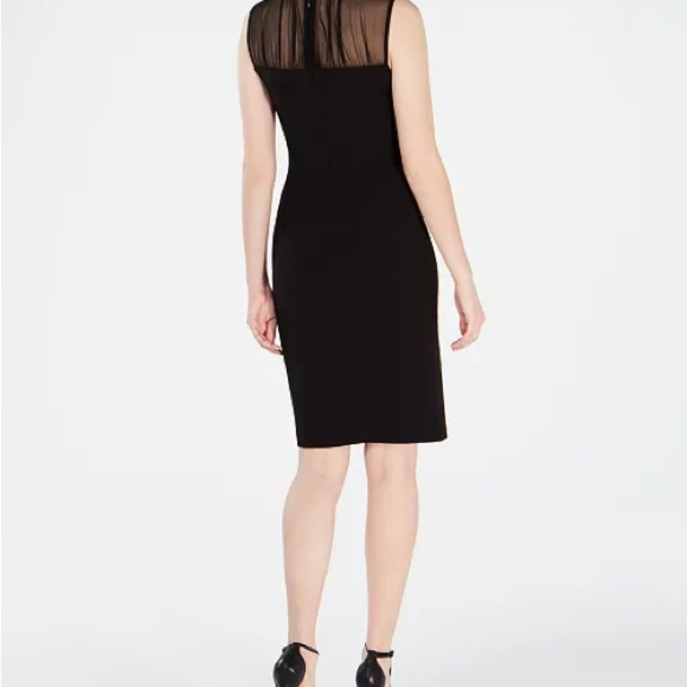 Calvin Klein - Illusion-Yoke Sheath Dress - Midi - Size 6 - Picture 2 of 7